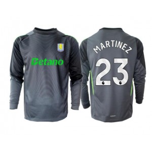 Fotbalové Dres Aston Villa Emiliano Martinez #23 Brankářské Domácí Oblečení 2025-26 Dlouhý Rukáv